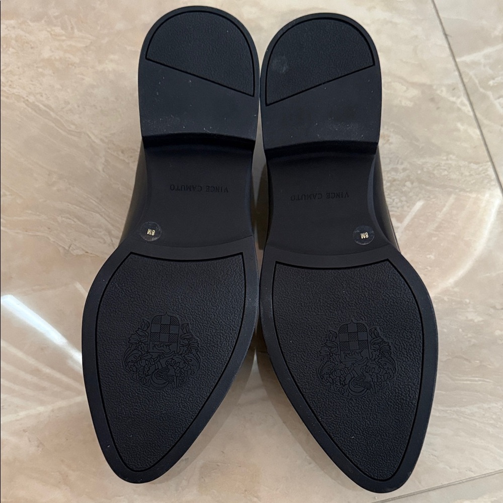 Vince Camuto Black Leather Loafers - Picture 4 of 4